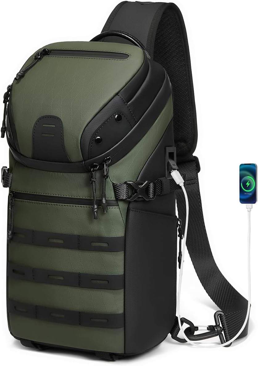 Tactical Sling Backpack Crossbody Chest Bag Daypack