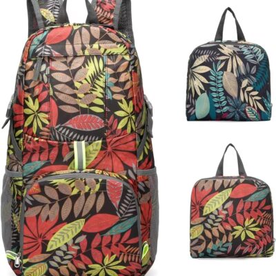 Lightweight Packable Backpack Durable Travel Daypack Camping Beach Sports Daypack Bag Small Hiking Outdoor Foldable Backpack