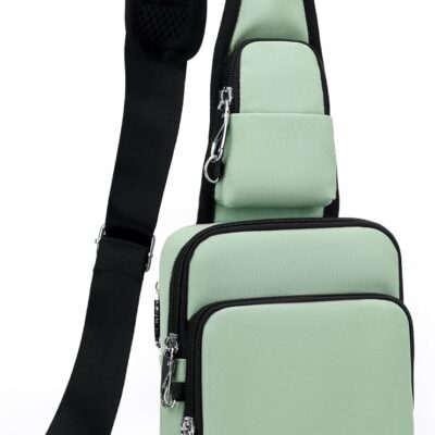 Small Sling Bag Anti Theft Crossbody Bag with RFID Blocking & Zipper Lock