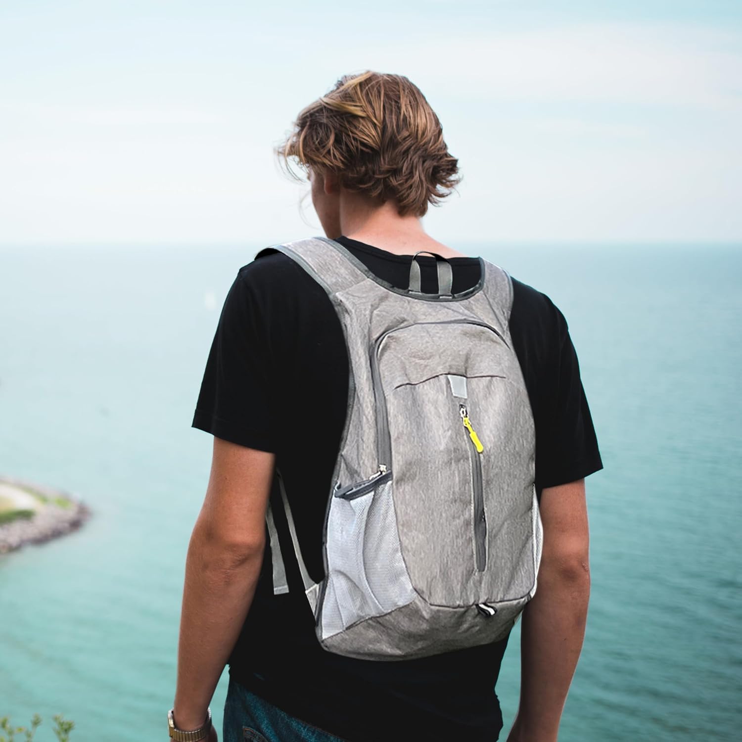 Lightweight Hiking Backpack 20L Foldable Small Travel Hiking Daypack Camping Backpack Water Resistant Packable Outdoor Cycling Back Pack Sports Shoulder Bag for Women Men - Image 2