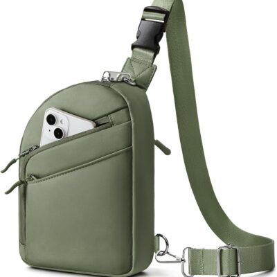 Anti Theft Crossbody Bags for Women Men, Small Sling Crossbody Bag Travel Purse Shoulder Wallet with RFID Blocking