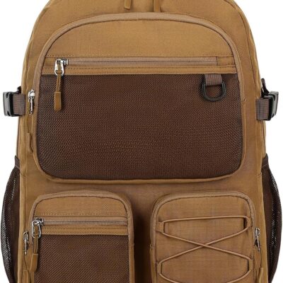 Water Resistant Daypack with Mulitiple Pockets for Travel Outdoor College, 15.6 inch Laptop Backpack for Men and Women
